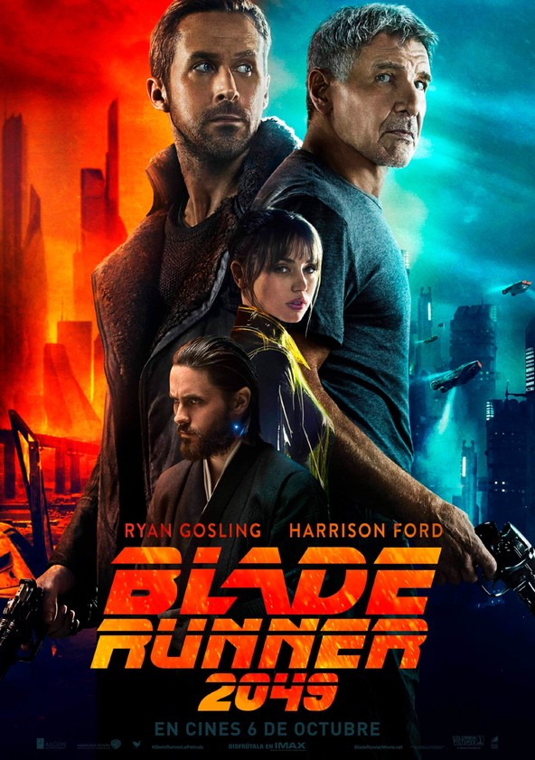 Dónde puedo ver la película Blade Runner 2049 Netflix, HBO, Disney+, Amazon