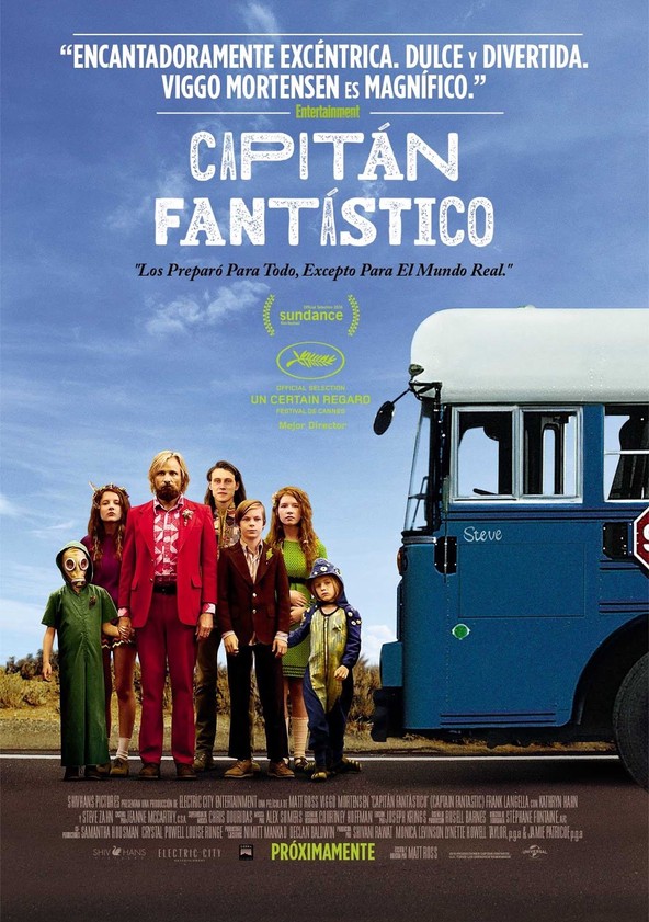 Dónde puedo ver la película Captain Fantastic Netflix, HBO, Disney+, Amazon