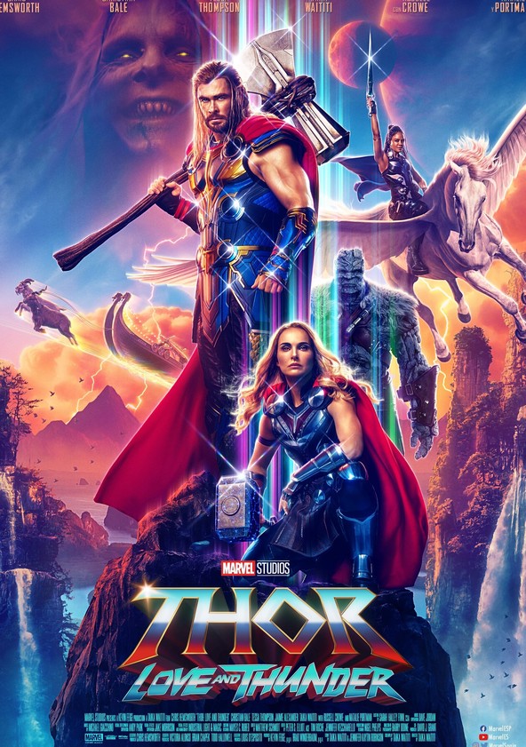 Dónde puedo ver la película Thor: Love and Thunder Netflix, HBO, Disney+, Amazon