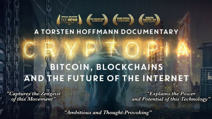 Película Cryptopia: Bitcoin, Blockchains, and the Future of the Internet (2021)
