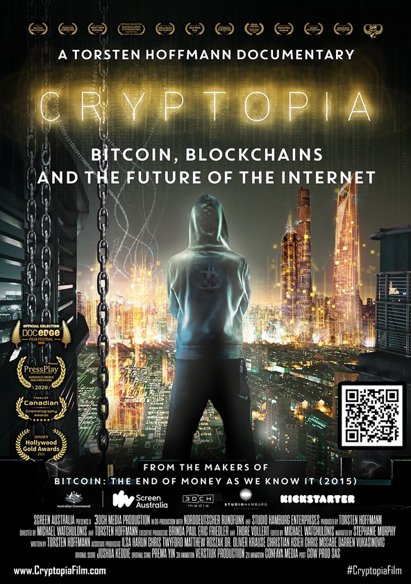 Información varia sobre la película Cryptopia: Bitcoin, Blockchains, and the Future of the Internet