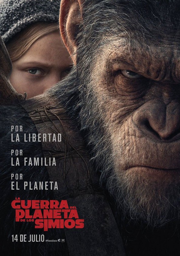 Información varia sobre la película La guerra del planeta de los simios