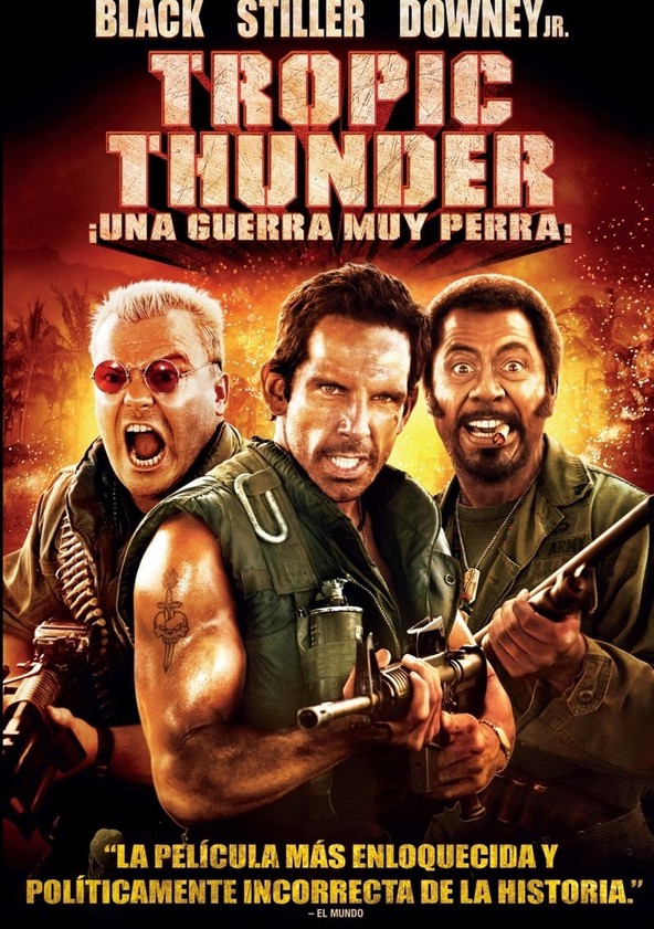 Información varia sobre la película Tropic Thunder, ¡una guerra muy perra!