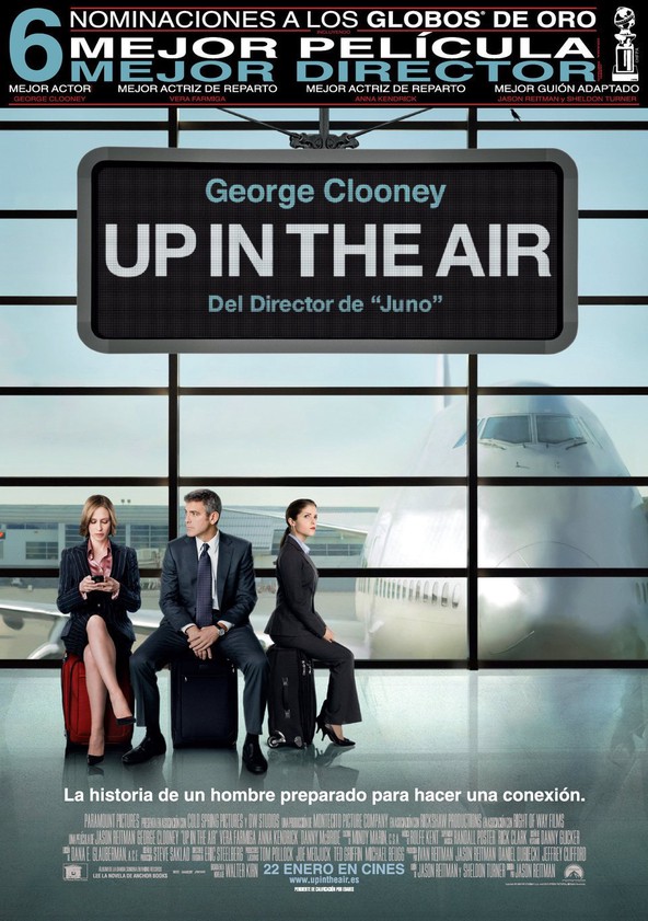 Dónde puedo ver la película Up in the Air Netflix, HBO, Disney+, Amazon